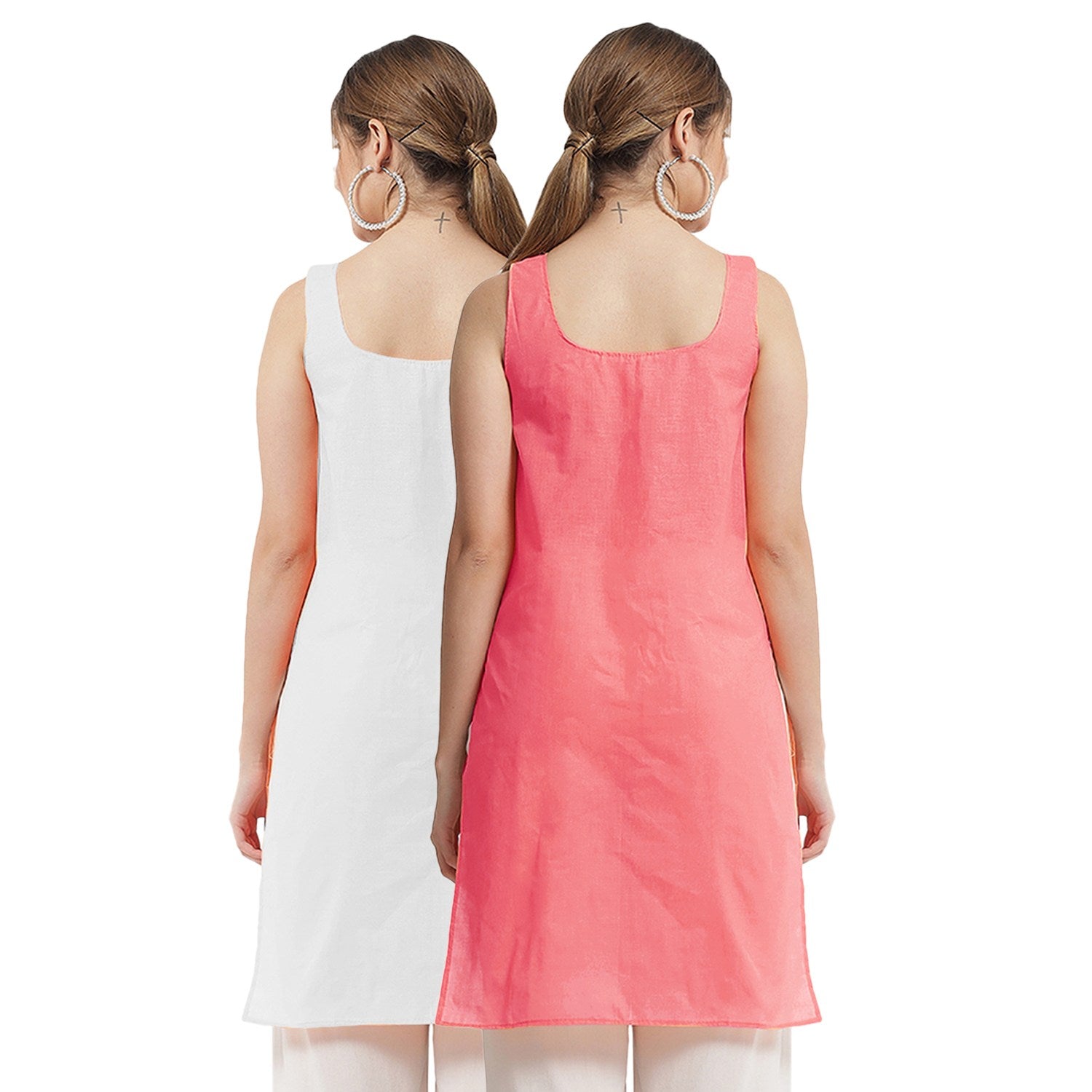 White and CarrotPink